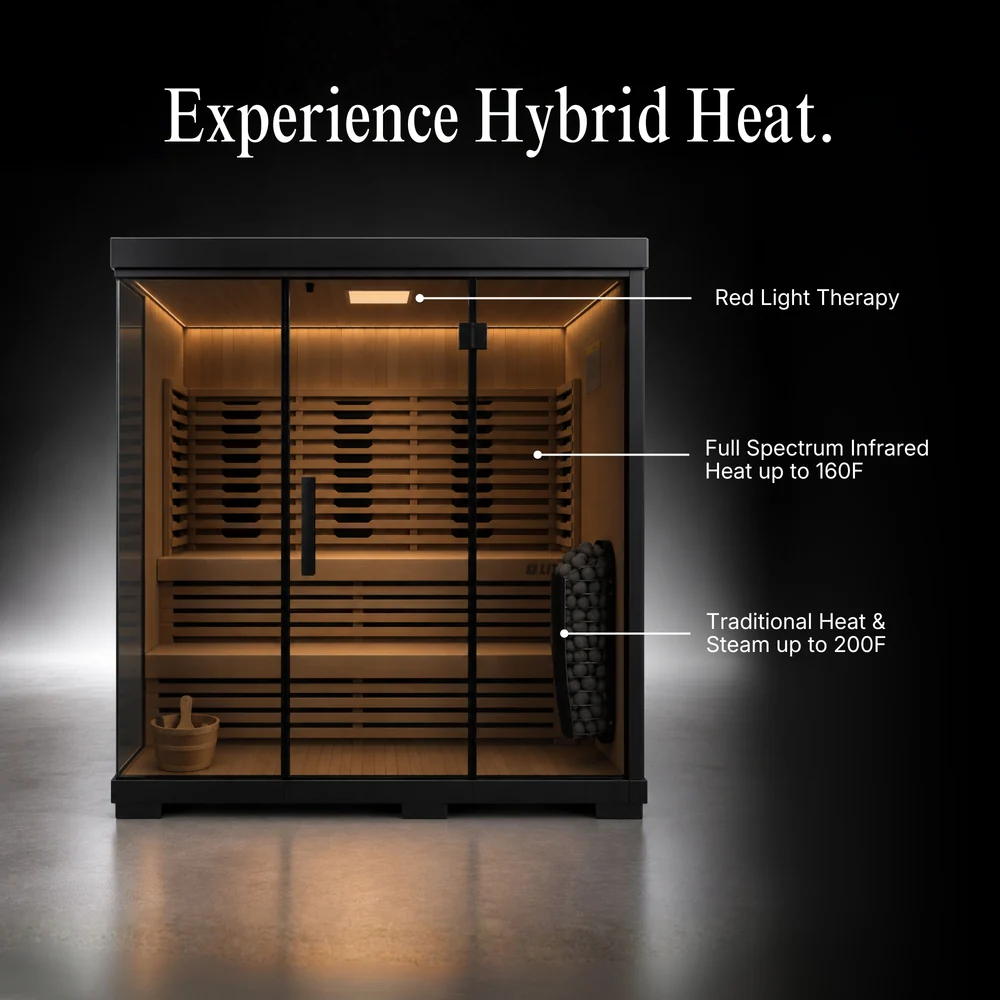 Titan — Hybrid Infrared & Traditional Sauna (4-5 person) - Image 5